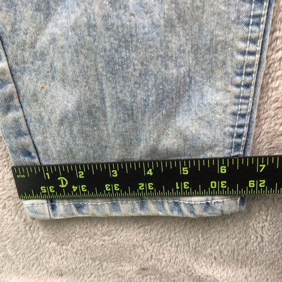 Southpole Mens Skinny Jeans Size 38x32 Blue Denim Light Wash Classic Rugged Y2K - Picture 7 of 16